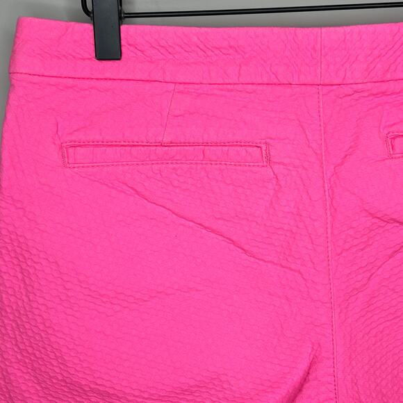 Lilly Pulitzer Pink Buttercup Scalloped Hem Cotton Stretch Shorts Size 4 Preppy - Picture 13 of 13